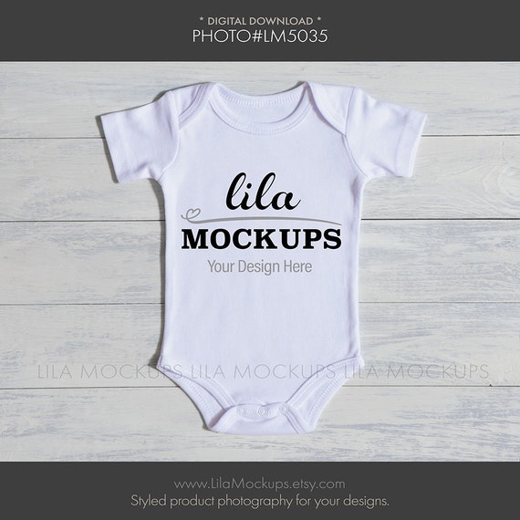 Baby Bodysuit Mockup Photo Baby Bodysuit Mockup Baby Etsy