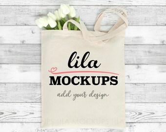 STOCK PHOTO - Natural Canvas TOTE bag mockup photo / tote bag photo / natural cloth grocery tote bag mockup / jpg - digital download