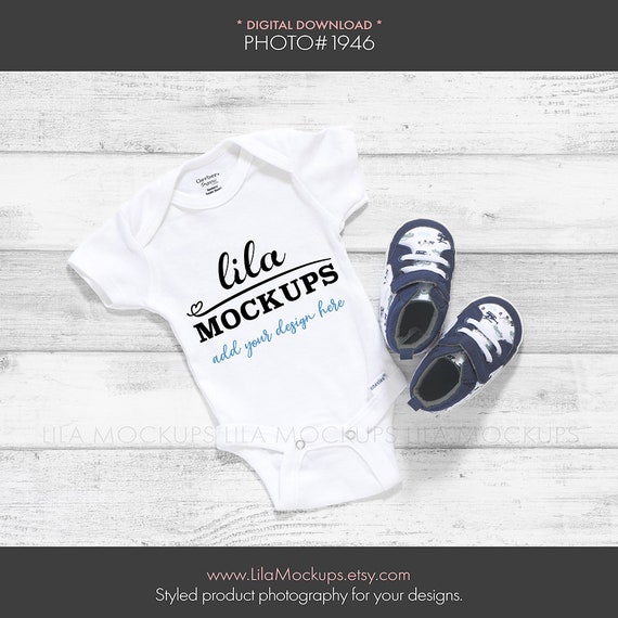 Baby Boy Onesie Mockup Photo Gerber Baby Onesie Mockup Etsy