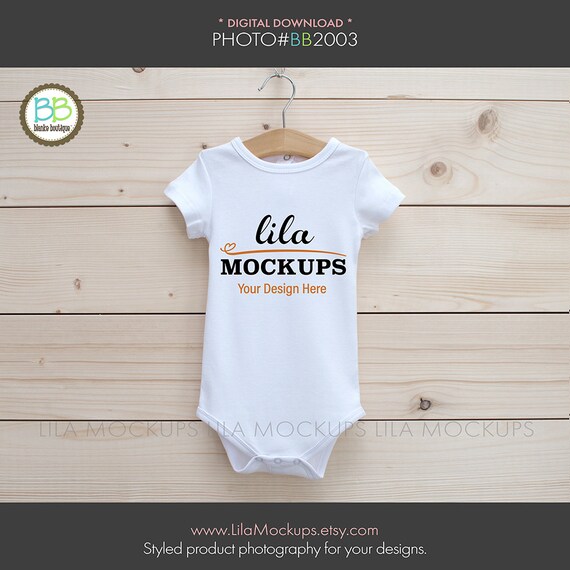 Mock Up Photo Of White Blank Unisex Short Sleeve Infant Etsy