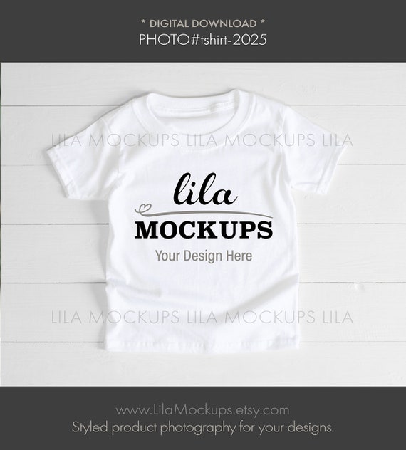 Download Kids White Tshirt Mockup Photo White Toddler T Shirt Mockup Etsy