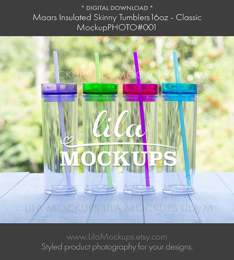Download Maars Insulated Skinny Tumblers 16 oz Classic MOCKUP photo / | Etsy