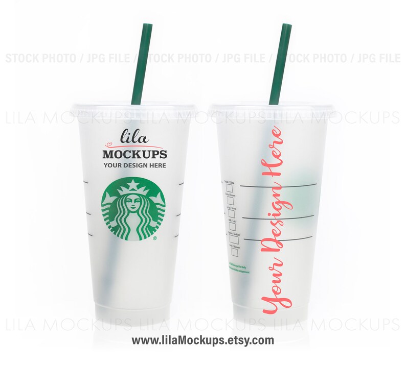 Download STOCK PHOTO Starbucks Cold Cups Mockup Image / two ...