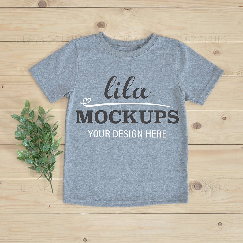 Download T-shirt Mockup Photo / kids unisex gray tshirt mock-up ...