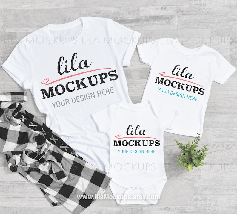 Download Family t-shirt Mockup PHOTO / mommy toddler and baby shirt | Etsy