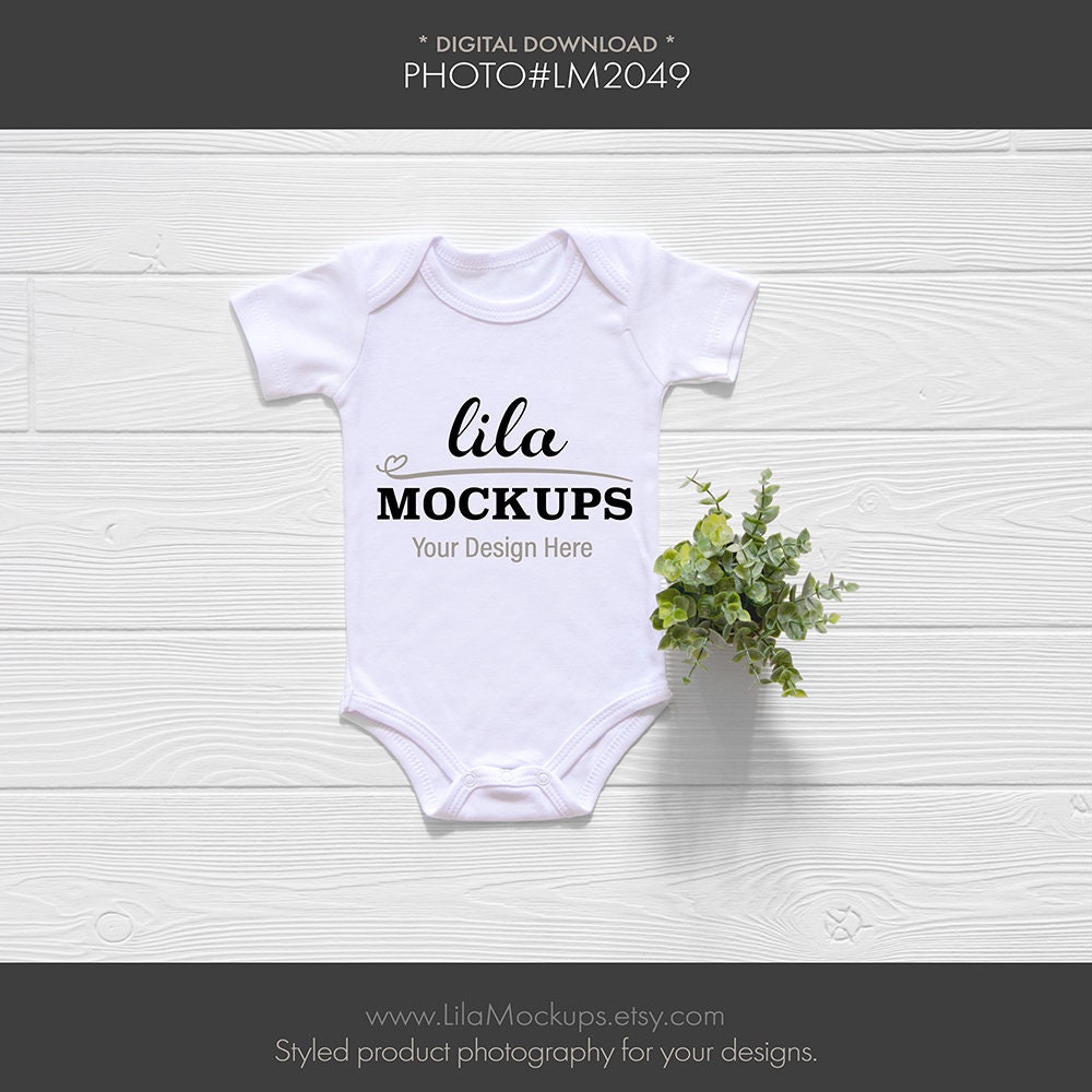 Baby Bodysuit Mockup Photo Baby Bodysuit Mockup Baby Etsy