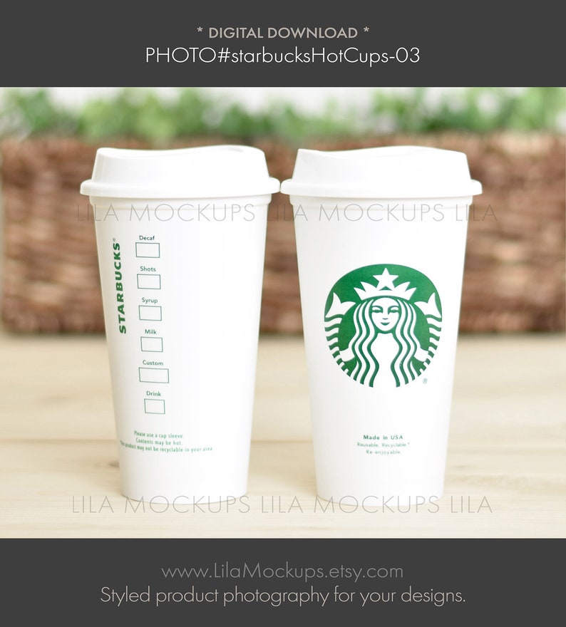 16 oz Starbucks Reusable tumbler Cup MOCKUP PHOTO / photo of | Etsy