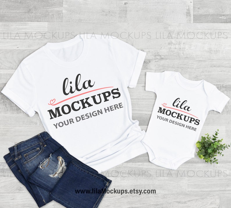 Download Mommy and me tshirt Mockup PHOTO / mom and baby shirt mock ...