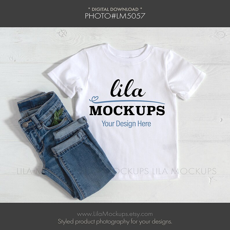 Download White Toddler T-shirt Mockup Photo / boy tshirt mock-up photo | Etsy