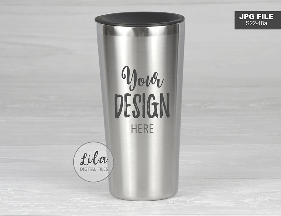 Download Stainless Steel Tumbler MOCKUP / styled JPG photo / Steel ...
