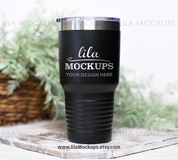 Download Black 30 Oz Tumbler Mockup Photo Jpg Image Styled Stock Etsy