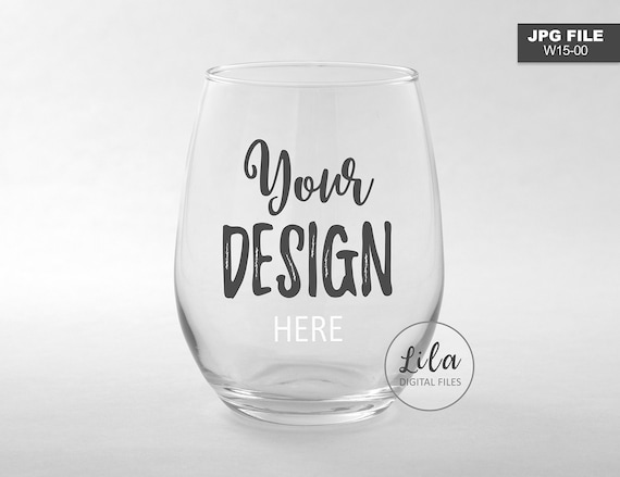 Download Stemless Wine Glass MOCKUP PHOTO / staged photo of a wine ...