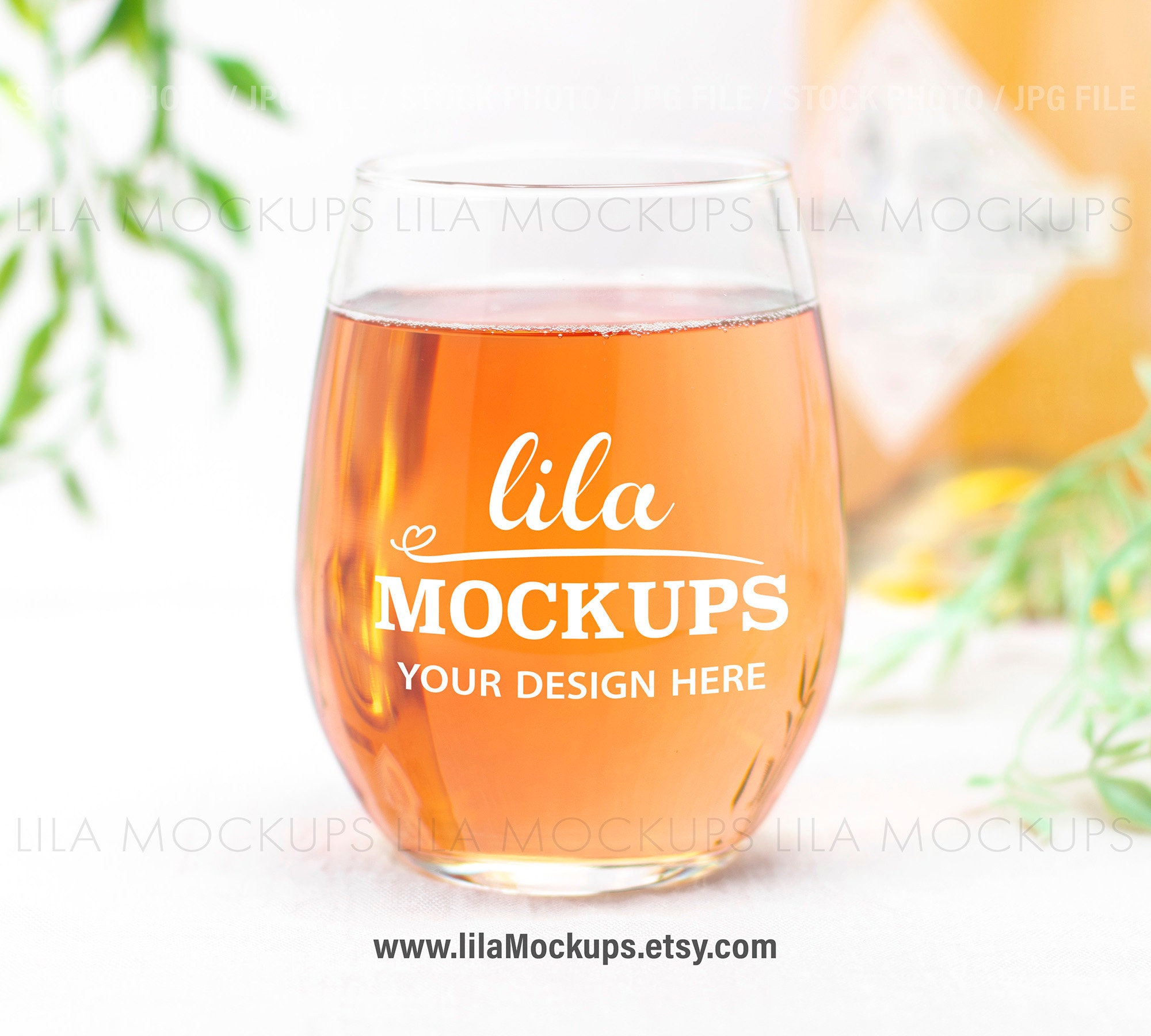 Thin Stem Wine Glass Mockup, Stemmed Wine Glass Stock Photo, Rosé Wine Glass  Mock Up, Glass Decal Mockup, Sticker Mockup, Vinyl Mockup, 786 