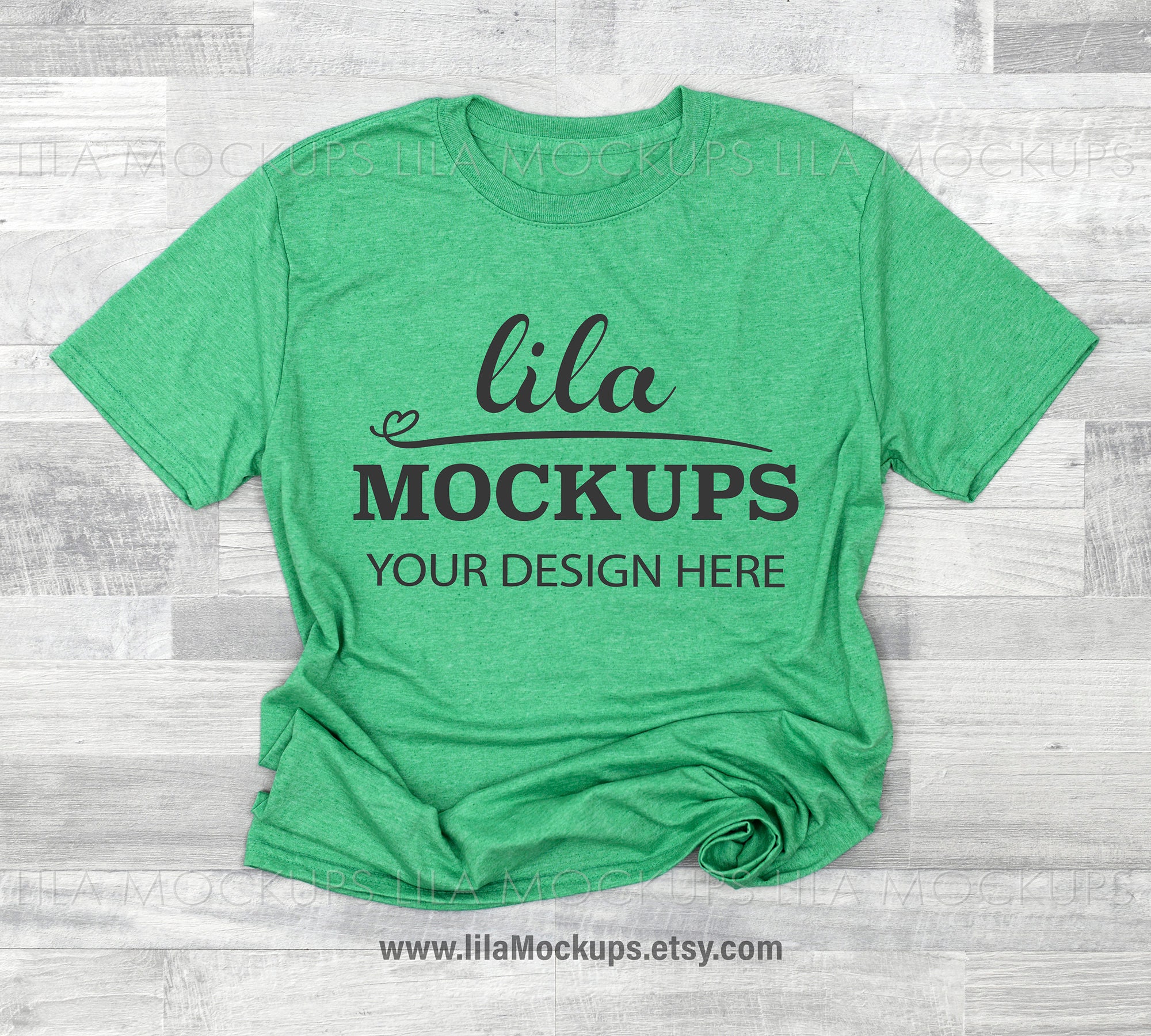 Gildan 640 Heather Irish Green Tshirt Mockup PHOTO / Green Etsy
