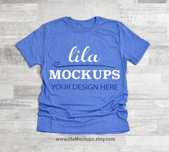 gildan heather royal blue