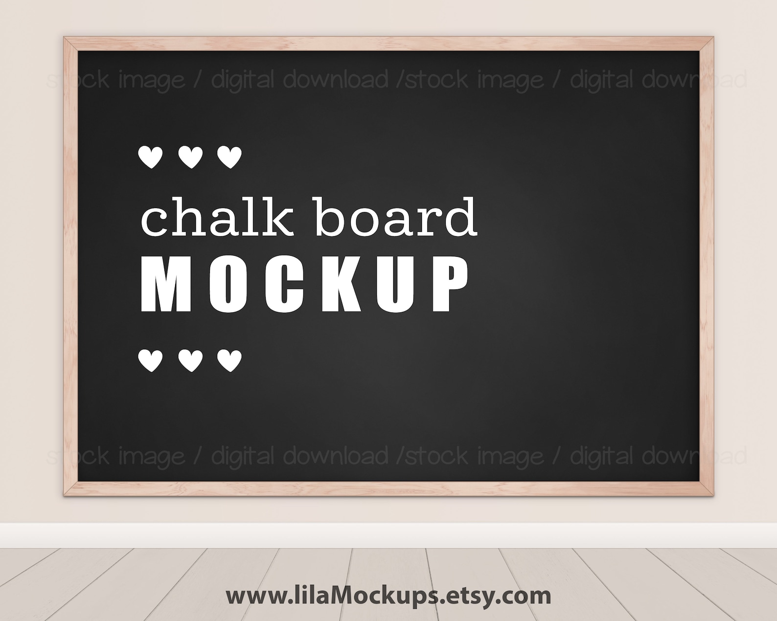 Classroom Chalkboard Mockup Image Digital Download JPG File Etsy
