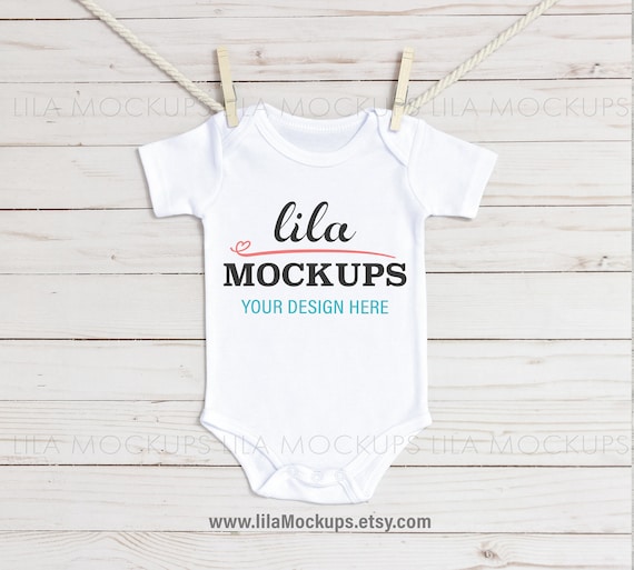 Download Baby Bodysuit Mockup Photo