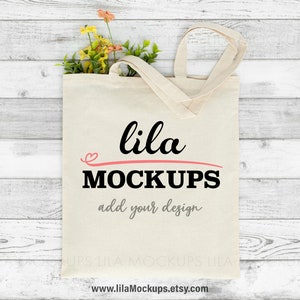 STOCK PHOTO - Natural Canvas TOTE bag mockup photo / tote bag photo / natural cloth grocery tote bag mockup / jpg - digital download