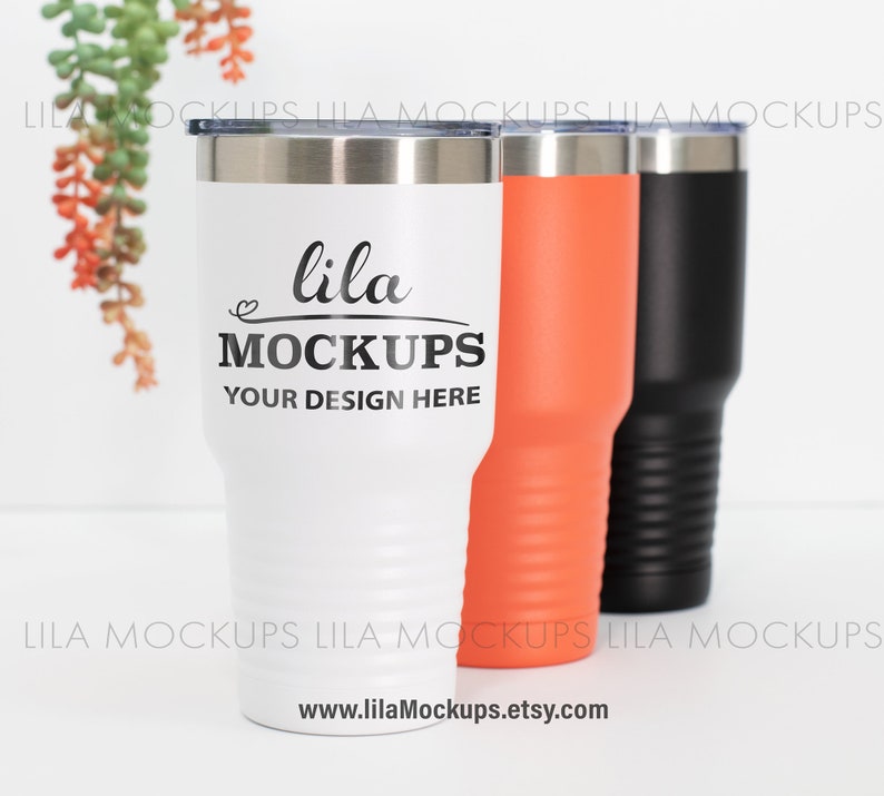 Download 30 oz White Tumbler Mockup Photo / multiple tumblers mock up | Etsy