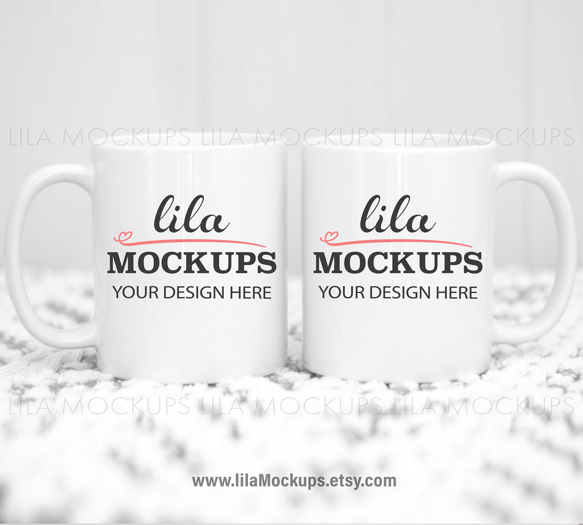 Download Mockup Photo Of Two 2 White Coffee Cups 11oz Or 15oz Coffee Etsy
