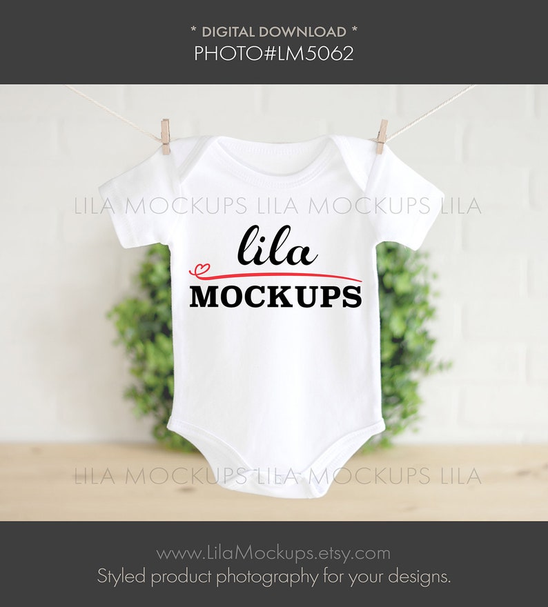 Baby Bodysuit Mockup Photo Baby Bodysuit Mockup Baby Etsy