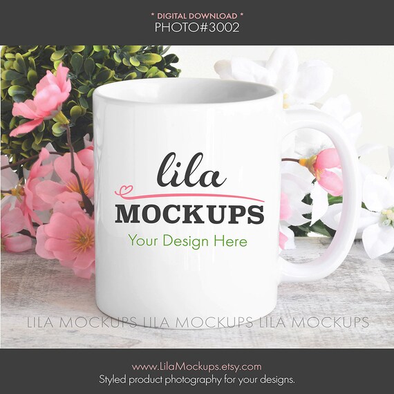 Mockup Photo Of White Coffee Cup Coffee Mug Mock Up Photo Etsy