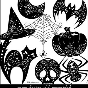 SVG Halloween Bat cut file for Cricut, Silhouette, PNG, JPG night sky mandala clip art image 3