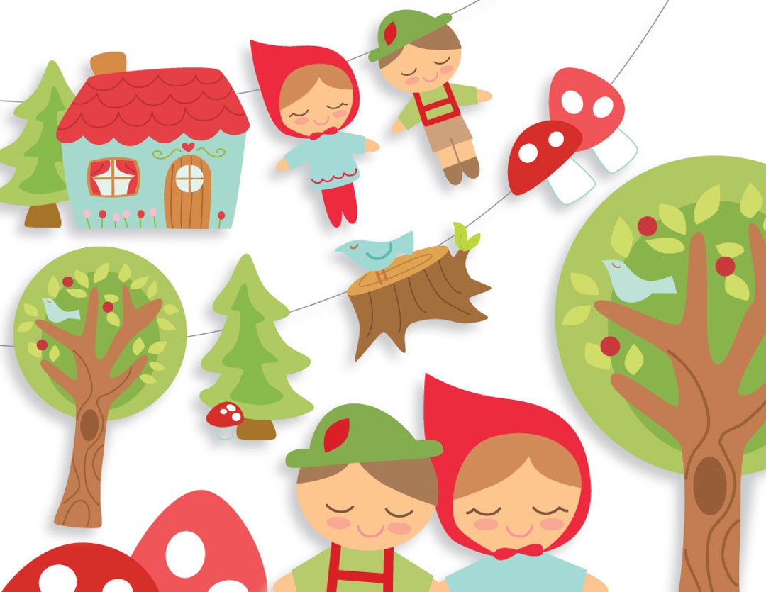 Printable Woodland Fairy Tale Party Decorations PDF SVG Cut Etsy
