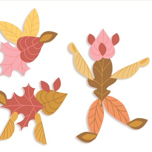 Autumn Fall Leaves decor, PDF, SVG, PNG printable craft files for Garlands, Wreaths, Mandalas, Classroom decor and more image 4