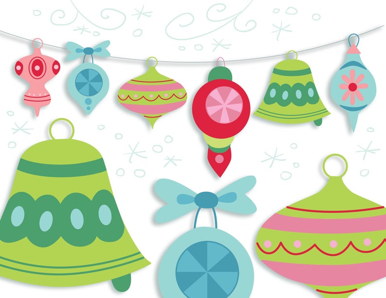 Four Sets of Printable Christmas Party Decorations PDF PNG - Etsy