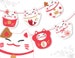 Printable Lucky Cats Banner, diy PDF, SVG, PNG download, Chinese New Year Maneki Neko clip art, Party Decorations, Finger Puppets and More 
