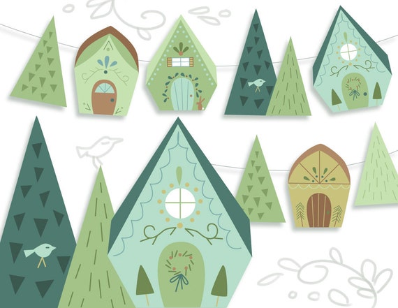 Download Pdf Svg Png Printable Diy Christmas Village Winter And Party Etsy