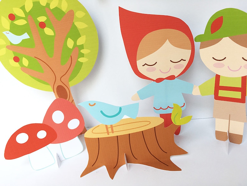 Printable Woodland Fairy Tale Party Decorations PDF SVG Cut Etsy