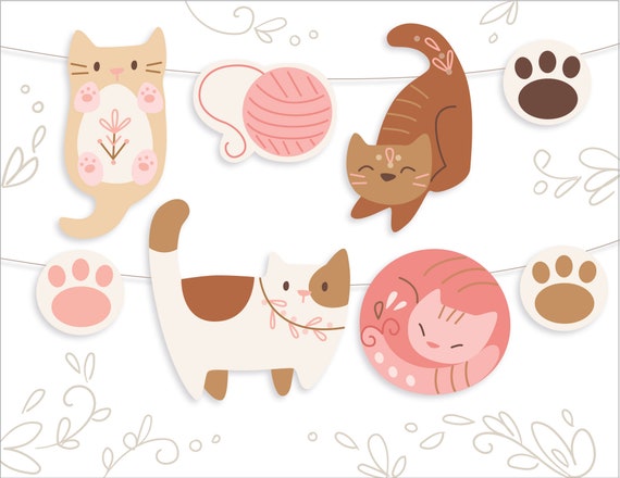 Super Kitties -12 Cupcake Rings-Party Favors Kids Cupcake Birthday Kids  cats