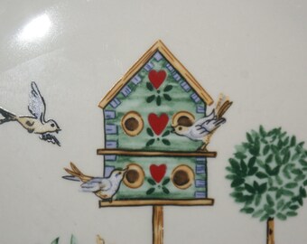 Thomson Pottery Bird House Design Dinner Plate and here is another GORGEOUS  discontinued design