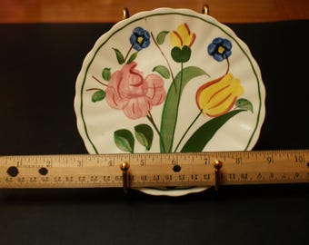 Vintage Blue Ridge Southern Pottery Plate "Garden Lane"