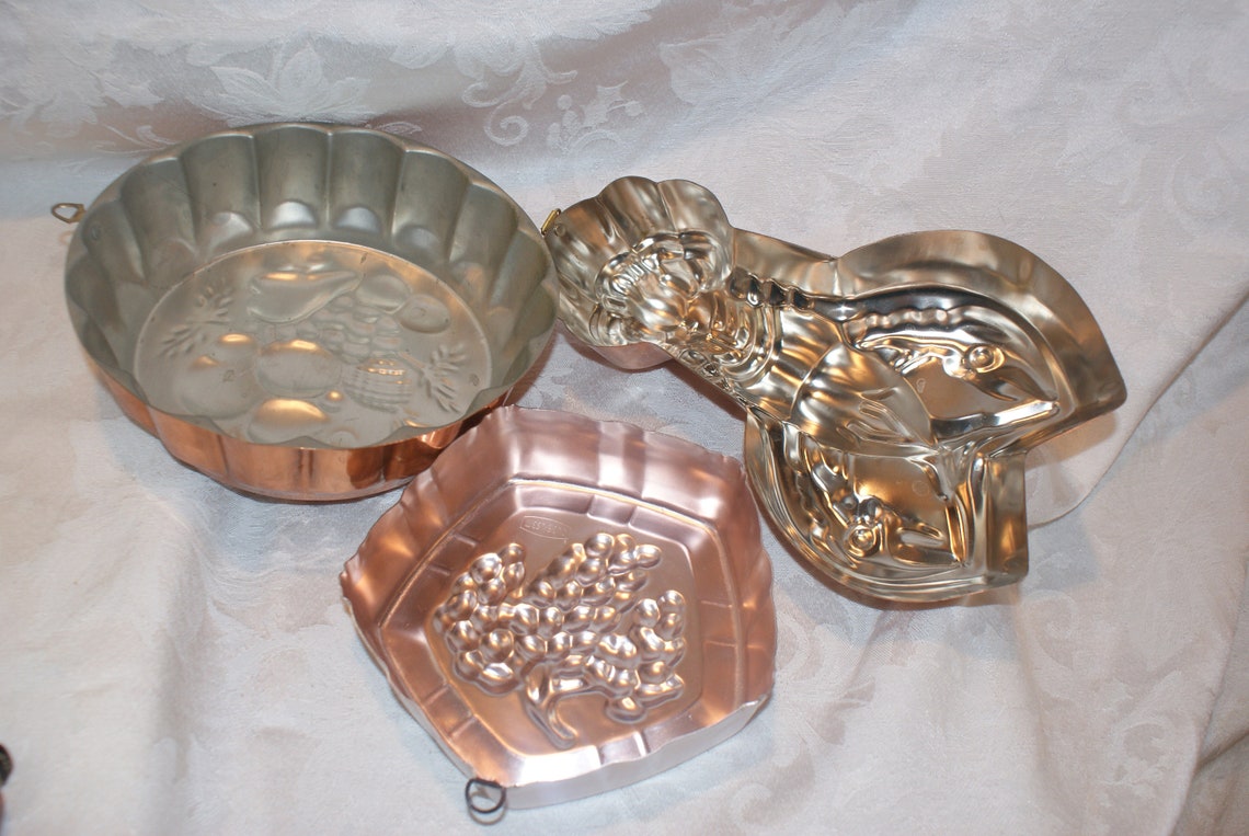 Vintage Copper Jello Mold Vintage Copper Molds Kitchen Wall Etsy