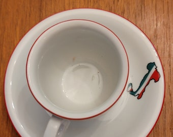 Vintage Villaware Expresso Cup/saucer Italian Boot Design