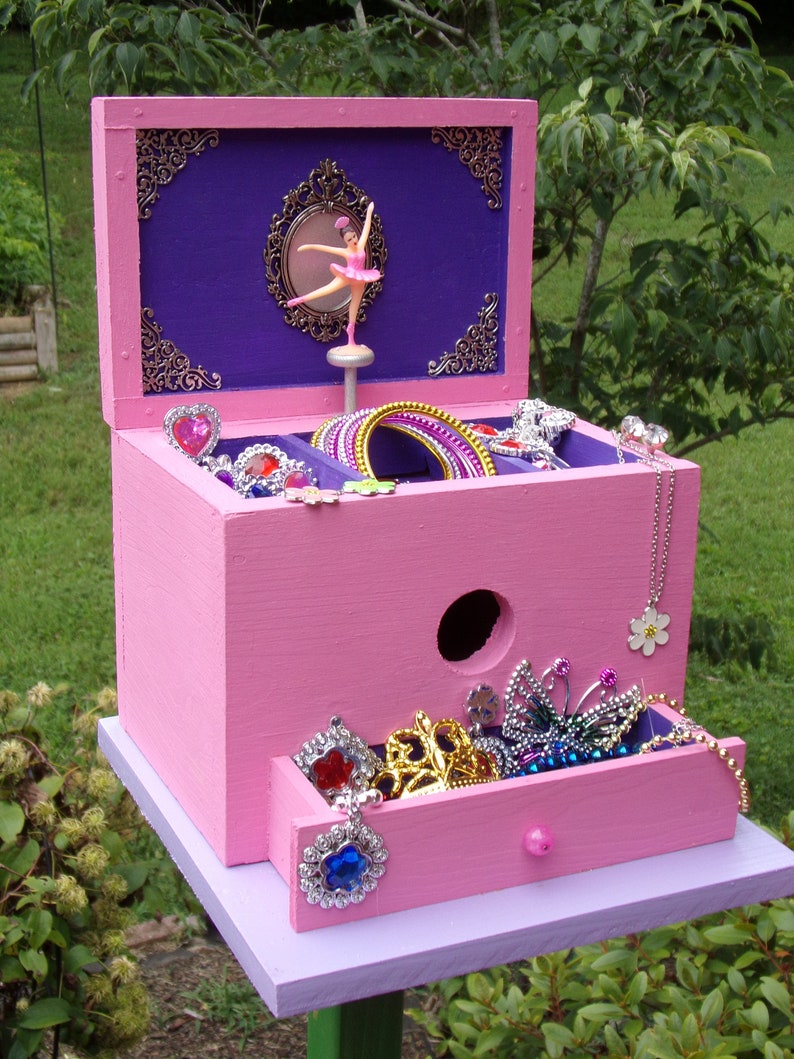 Jewelry Box Birdhouse Etsy