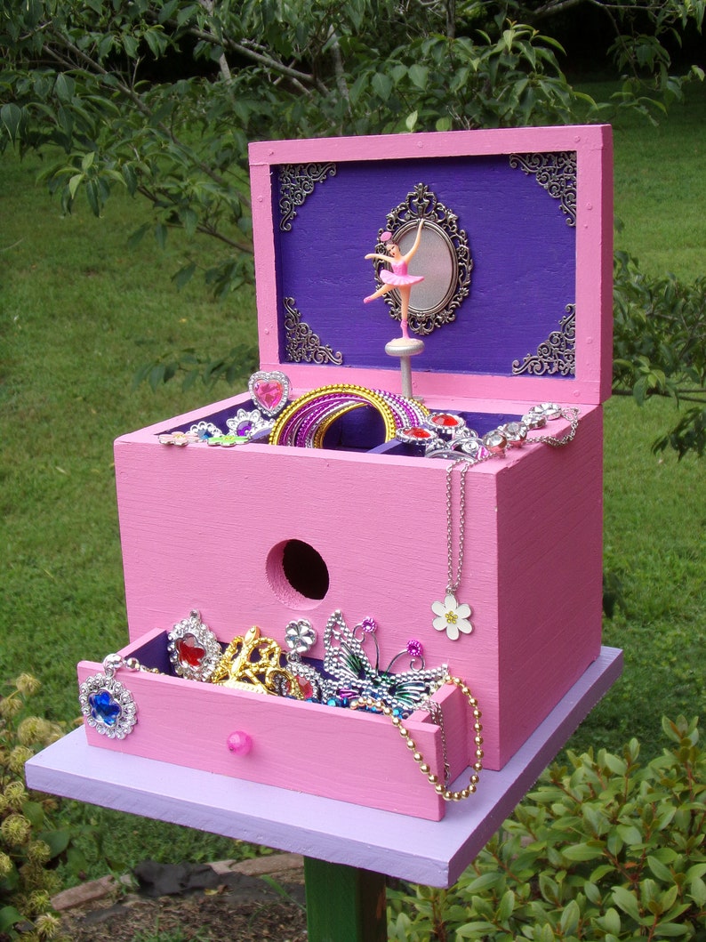 Jewelry Box Birdhouse Etsy