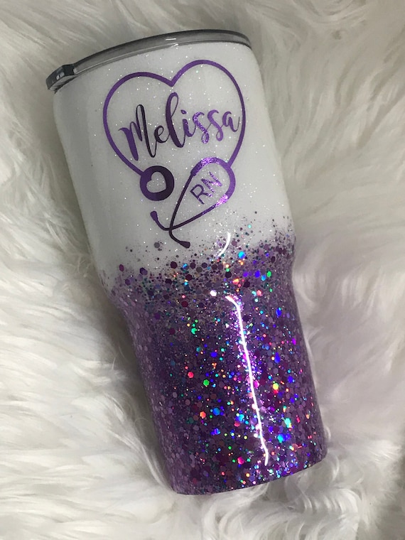 Registered Nurse Tumbler/stethoscope Tumbler/glitter Tumbler