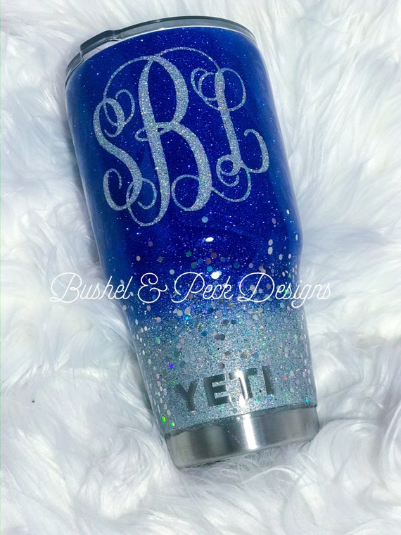 Blue Glitter Tumbler/glitter Tumbler/glitter Yeti