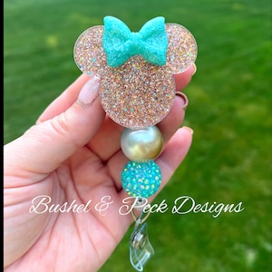 Maus Anhänger, Glitter Anhänger, Monogramm Anhänger, personalisierter Anhänger, Krankenschwester Anhänger