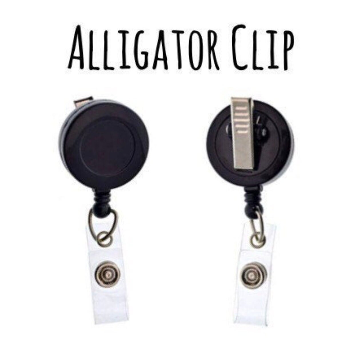 Social Worker Retractable Badge Reel - Black Glitter Irregular Shape, Alligator Clip, ID Holder Gift For Nurse Doctor