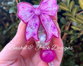 Badgehaspel boog, haspel glitterbadge, haspel coquette-badge, haspel gepersonaliseerde badge, haspel verpleegsterbadge, haspel aangepaste badge, haspel badge