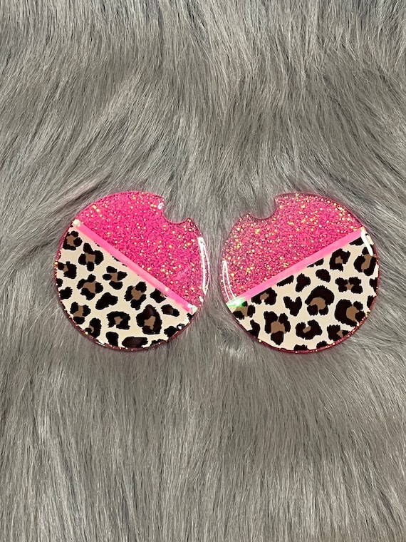 Confezione Da 4 Sottobicchieri Auto In Silicone Con Strass - Universali, Diametro 7 Cm, Proteggi Portabicchieri, Colore Grigio - 2
