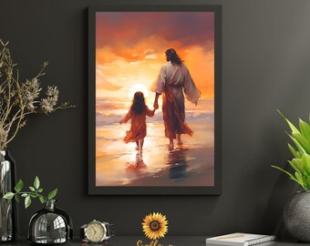 Jesus Loves Me Girl Digital Download Children Nursery Decor Wall Art Christian Faith Baptism Confirmation Peaceful Condolence Christmas Gift