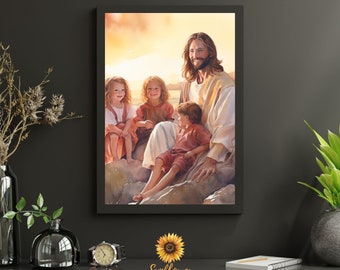 Jesus Loves Me I am a Child of God Digital Download Home Decor Nursery Decor Christian Faith Baptism Confirmation Birthday Christmas Gift