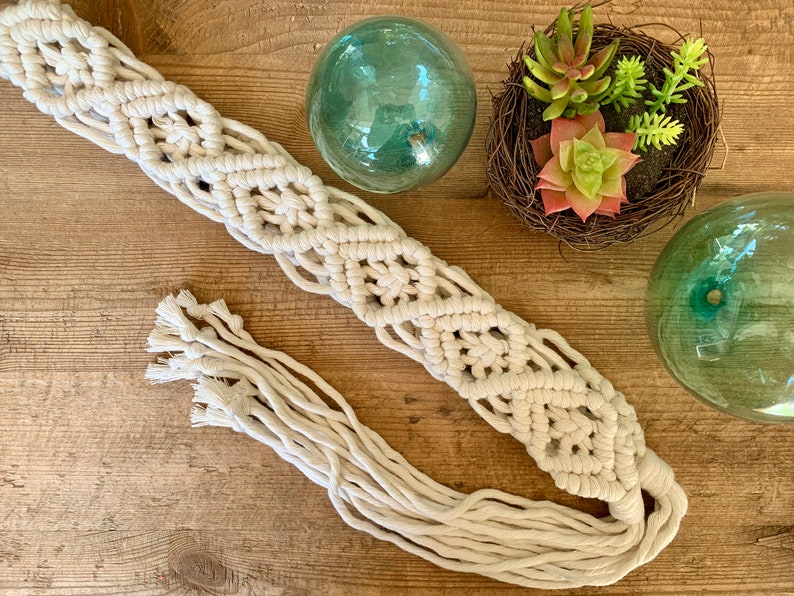 Cotton Belt Macrame Accessory Woven Fringe Boho Macrame Belt Shabby Chic Handmade Women/'s Belt Bohemian Ivory