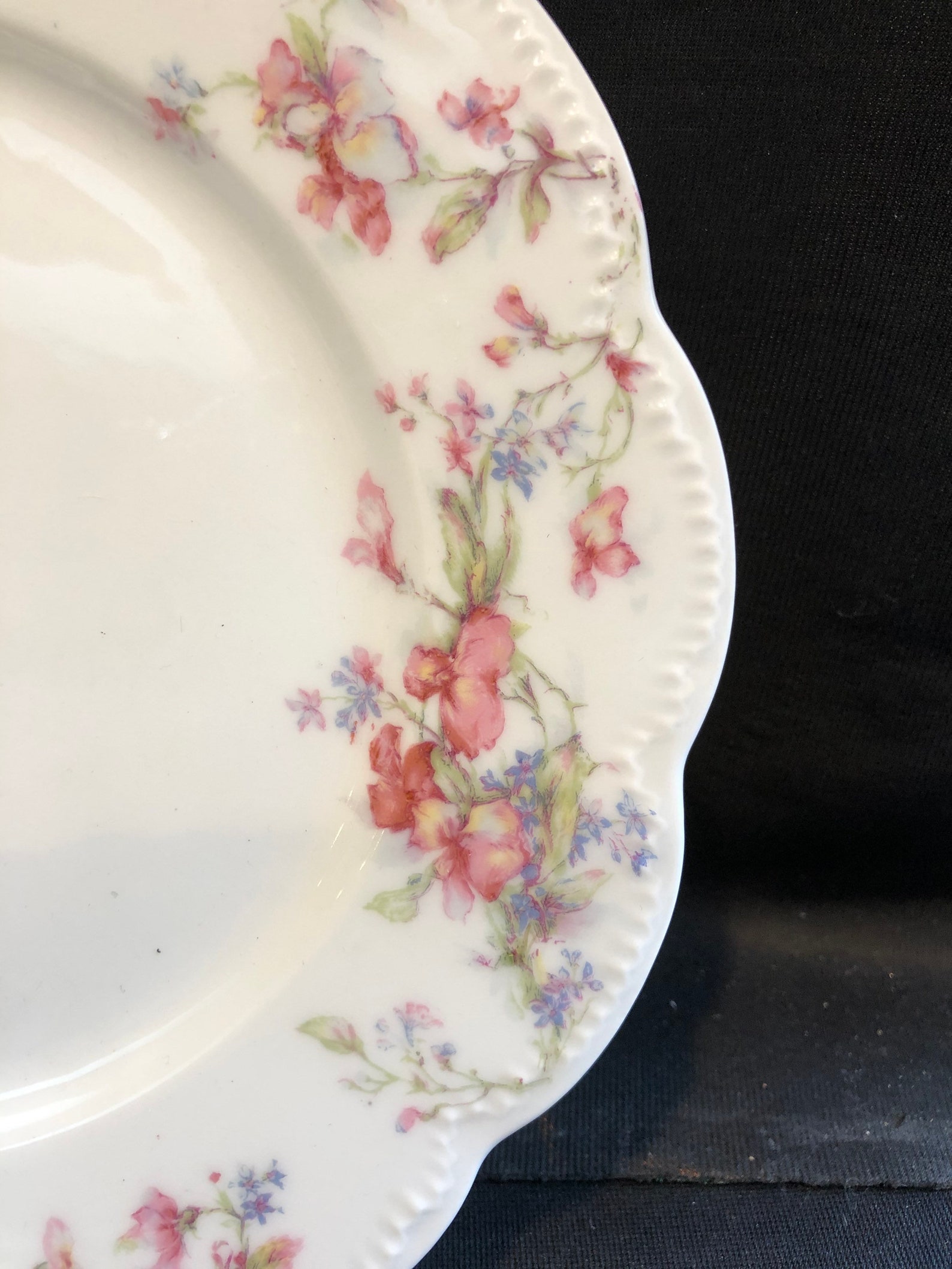 Pink Floral Haviland Limoges France Dinner Plate 9 3/4 Etsy